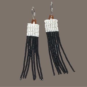 HANDMADE GLASS EARRINGS | Mini Beacon Handwoven Small Batch Earrings in Booth